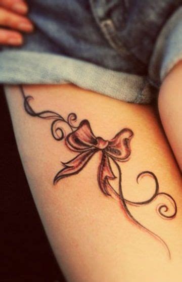 tatuajes de moños en las piernas|Tatuajes de Moños en las Piernas Significado: Descubre el